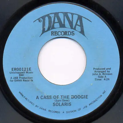Solaris - A Case Of The Boogie / You And Me