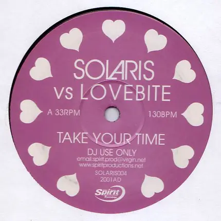 Solaris vs. The Love Bite - Take Your Time