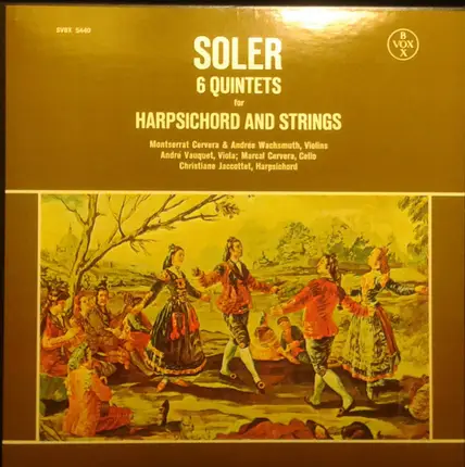 Soler - 6 Quintets For Harpischord And Strings
