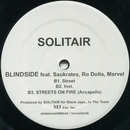 Solitair - Streets On Fire / Blindside