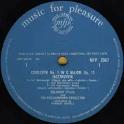 LP - Solomon , Philharmonia Orchestra / Herbert Menges & André Cluytens - Ludwig Van Beethoven - Piano Concertos 1 & 2