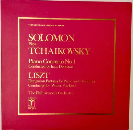 Solomon , Pyotr Ilyich Tchaikovsky , Franz Liszt - Solomon Plays Tchaikovsky/Liszt