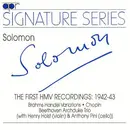 CD - Solomon With Henry Holst & Anthony Pini - Johannes Brahms , Frédéric Chopin , Ludwig van Beethoven - The First HMV Recordings: 1942-43 (Brahms Handel Variations • Chopin • Beethoven Archduke Trio) - Mono