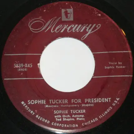 Sophie Tucker - Max From The Income Tax