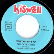 7inch Vinyl Single - Sorry - Oh!! Cathy / You're Leaving