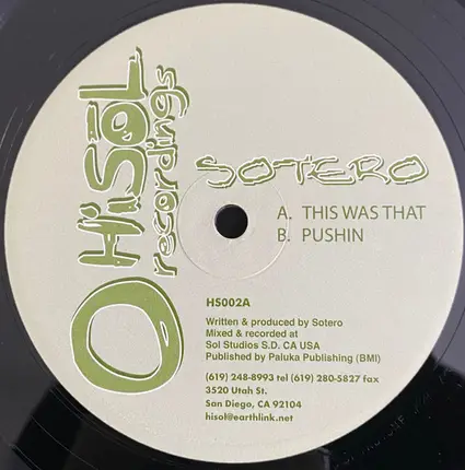 Sotero - This Was That