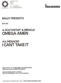 Miracle Legion - Omega Amen / I Can't Take It