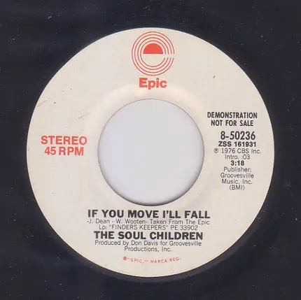 Soul Children - If You Move I'll Fall