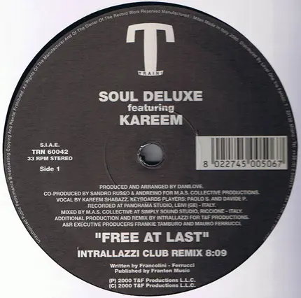 Soul Deluxe Featuring Kareem - Free at Last