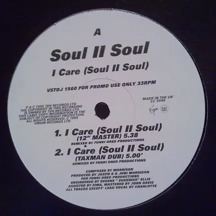 Soul II Soul - I Care (Soul II Soul)