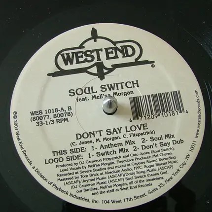 Soul Switch - Don't Say Love