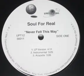 Soul for Real - Never Felt This Way