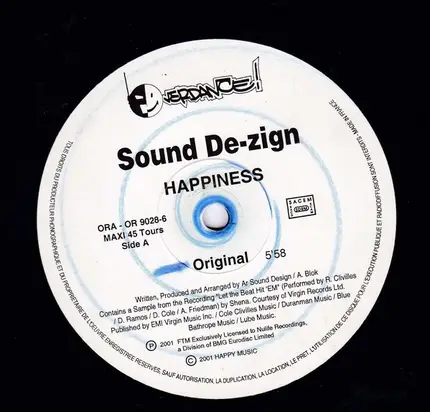 Sound De-Zign - Happiness