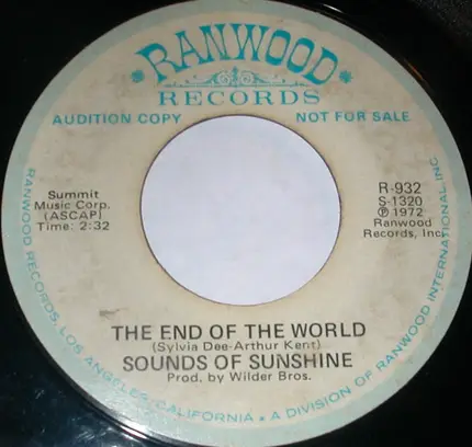 Sounds Of Sunshine - The End Of The World
