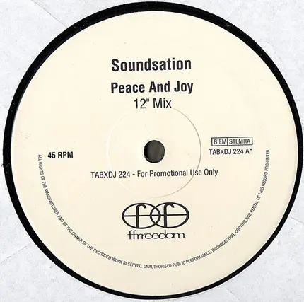 Soundsation - Peace And Joy