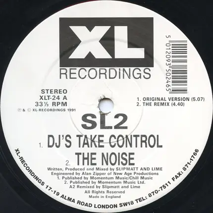 Sl2 - DJ's Take Control ● Way In My Brain