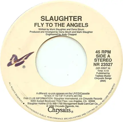 Slaughter - Fly To The Angels