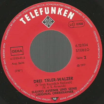 Slavko Avsenik Und Seine Original Oberkrainer - Ein Krainer Unterwegs