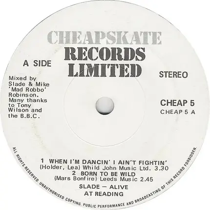 Slade - Alive At Reading '80