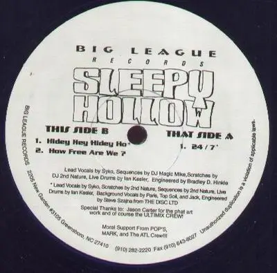 Sleepy Hollow - Hidey Hey Hidey Ho / How free are we?