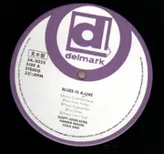 LP - Sleepy John Estes , Hammie Nixon With Yuka Dan - Blues Is A-Live - Promo, +Obi, Insert