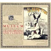 Sleepytime Gorilla Museum - Grand Opening and..-Digi-