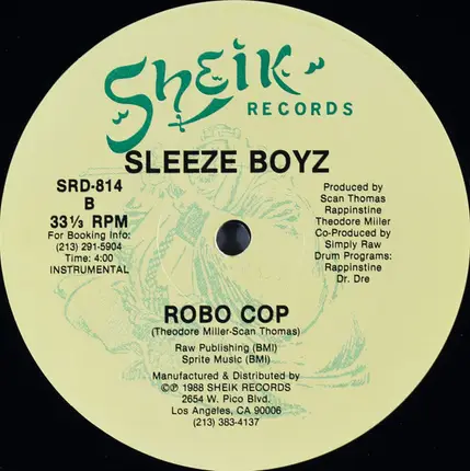 Sleeze Boyz - Robo Cop