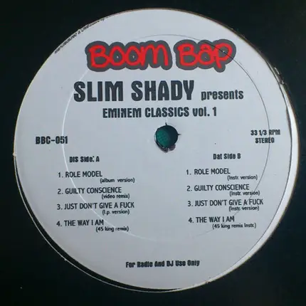 Slim Shady - Slim Shady Presents Eminem Classics Vol 1
