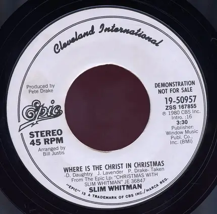 Slim Whitman - Where Is The Christ In Christmas