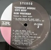 LP - Slim Whitman - Country Songs / City Hits