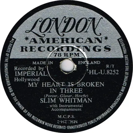 Slim Whitman - I'm A Fool