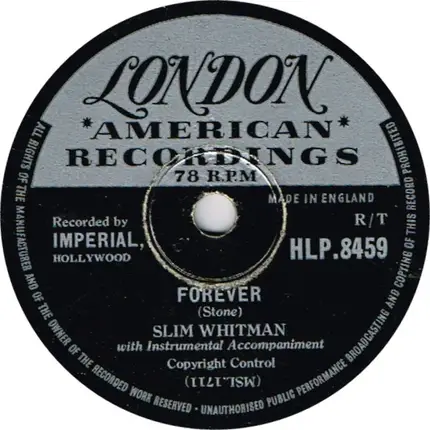 Slim Whitman - Lovesick Blues