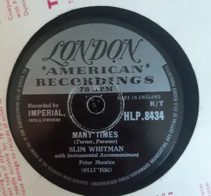 Slim Whitman - Warm, Warm Lips / Many Times