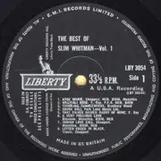 LP - Slim Whitman - The Best Of Slim Whitman Volume One