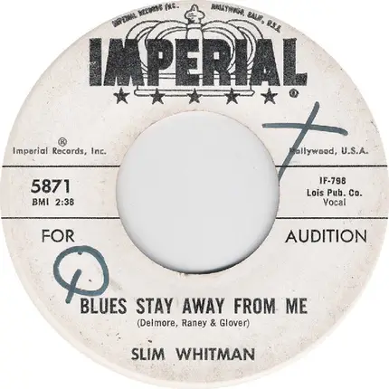 Slim Whitman - You Have My Heart / Song Of The Wild