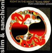 12inch Vinyl Single - Slimane Abdeladim & Bruno Sanchioni - Right In The Night (Remix 1994)