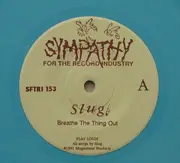 7inch Vinyl Single - Slug - Breathe The Thing Out - Blue Marbled Vinyl