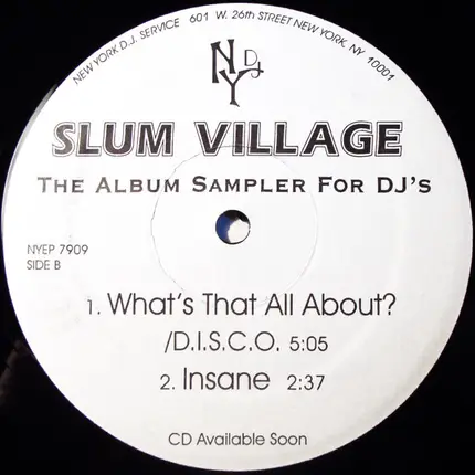 Slum Village - The Album Sampler For DJ's