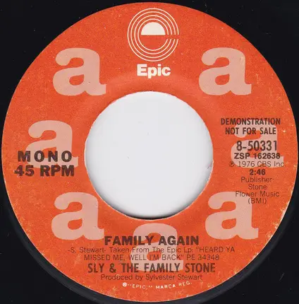 Sly & The Family Stone - Family Again