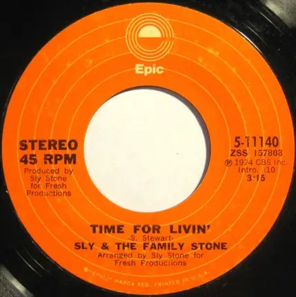 Sly & The Family Stone - Time For Livin'