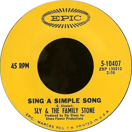 Sly & The Family Stone - Everyday People / Sing A Simple Song