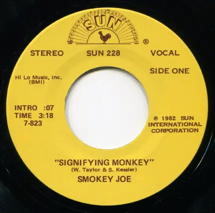 Smokey Joe / Billy Emerson - Signifying Monkey / Move Baby Move