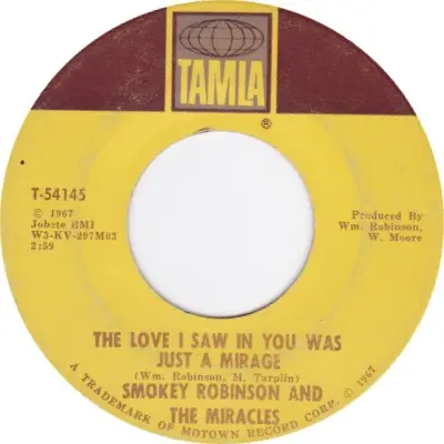 Smokey Robinson And The Miracles - The Love I Saw In You Was Just A Mirage