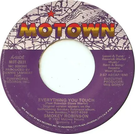 Smokey Robinson - Everything You Touch