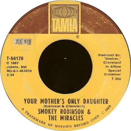 Smokey Robinson & The Miracles - Baby, Baby Don't Cry