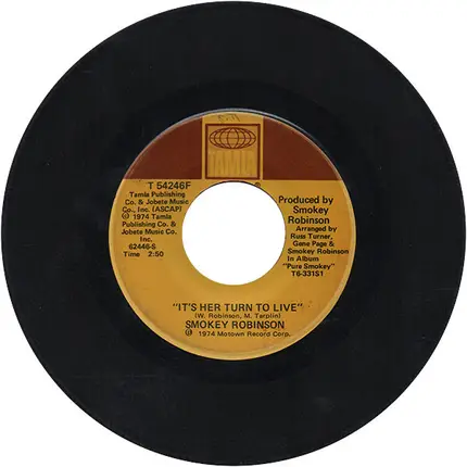 Smokey Robinson - It's Her Turn To Live