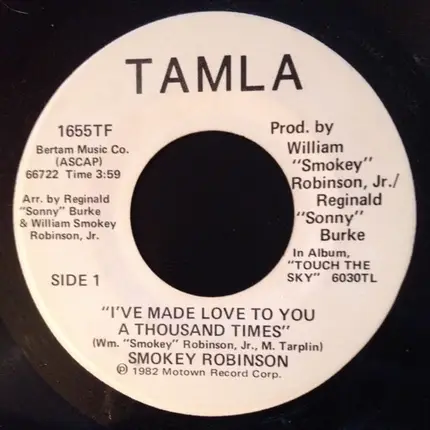 Smokey Robinson - I've Made Love To You A Thousand Times