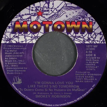 Smokey Robinson - Just To See Her