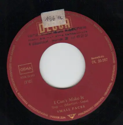 Small Faces - I Can't Make It
