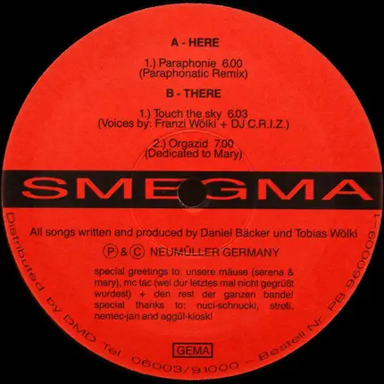 Smegma - Paraphonie